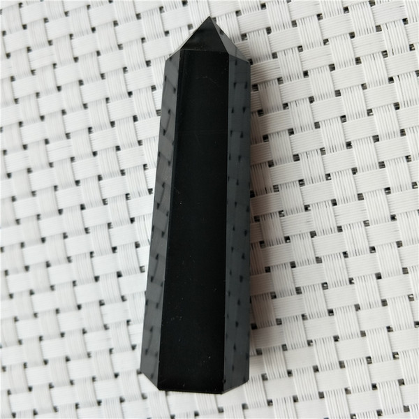 DHX SW top quality natural black obsidian stone wands point reiki healing quartz crystal gemstone remove negative energy