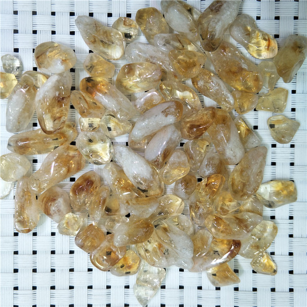 DHX SW natural citrine quartz crystal stone reiki healing craterites tumbled stone from Brazil remove negative energy home decor