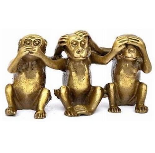 FENG SHUI Three wise monkeys hear see speak no evil 3 monkey