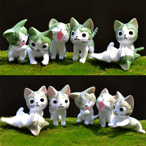 6 pcs /set Mini Cat Moss Micro Bonsai Garden Small Ornament Landscape Home & Garden Decoration T2I122