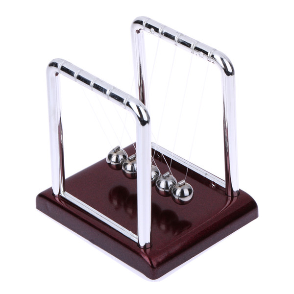 Wholesale- New Design Hot Sale Early Fun Development Educational Desk Toy Gift Newtons Cradle Steel Balance Ball Physics Science Pendulum