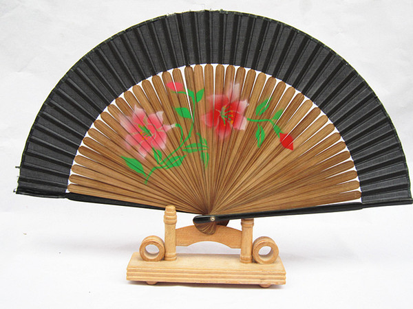 Wedding fan new elegant variety of colors wedding party sweet bamboo hand fan national color fashion square bamboo hand fan characteristics