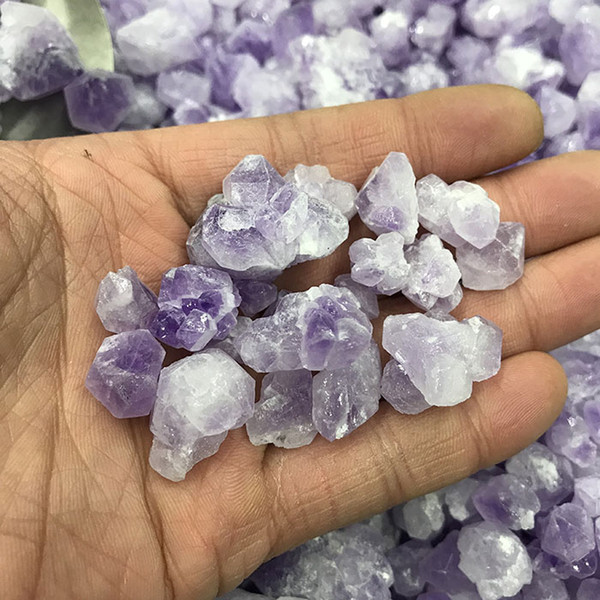 Amethyst Gravel Stones Crystal Quartz Detritus Purple Healing Polished Rough Rubble Fish Tank Stone For Home Decoration Energy Macadam Craft