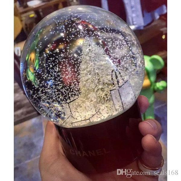 Crystal Ball Glass Globe Arts Home Decoration Christmas Snowflake Ball Children XMAS Gifts HH7-961