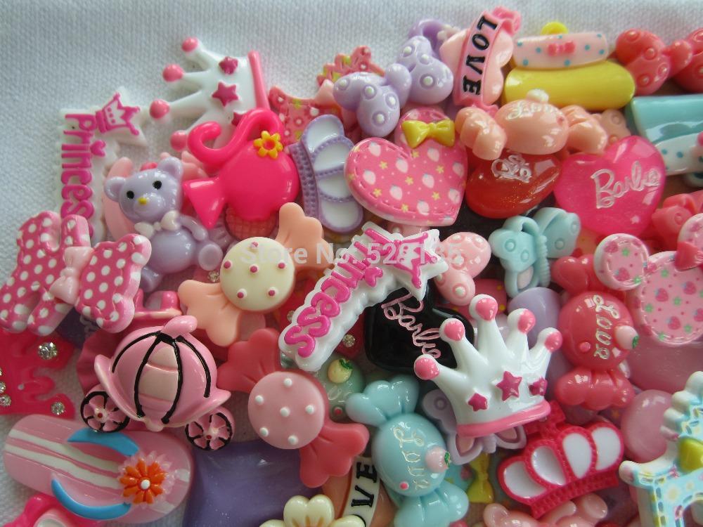 Wholesale-Free Shipping! Min. order is $10 (mix order), Kawaii Sets, Resin Flatback Cabochon for Hair Bow Center, DIY