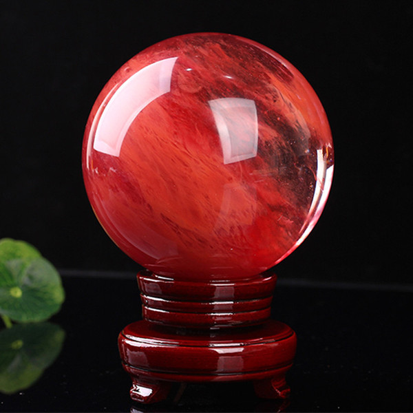 50--60 mm red Crystal ball Smelting stone crystal sphere crystal healing crafts home docoration art & gift