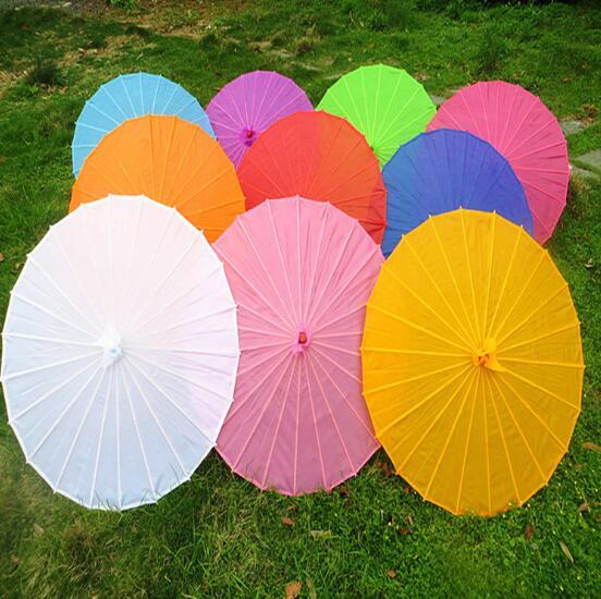 100pcs/lot Free shipping Small & big Chinese colorful Umbrella China traditional dance color parasol Japanese silk props