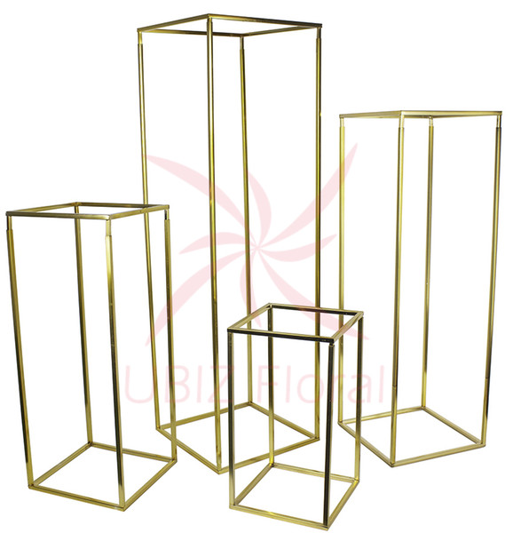 4 pcs A Set flower column stand road lead with transparent acrylic board