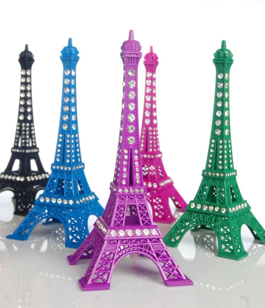 New Household Metal Crafts Bronze Paris Torre Eiffel Decor Figurine Statue Vintage Alloy Model Eiffel Tower Decoration Souvenir