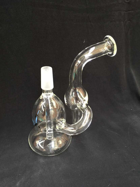 mini glass rig #14mm oil rig with label. GOG bowls high quality recycler glass rigs