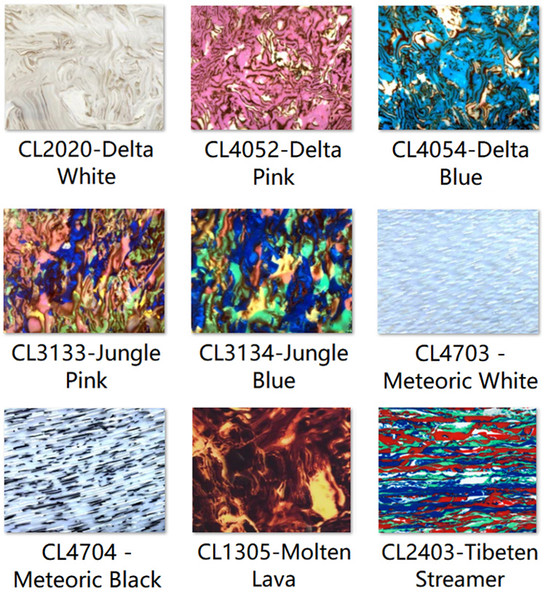 Acrylic (PMMA) Celluloid Sheets, 3.0mm Thickness, 27 Colors/8 Sizes Available!