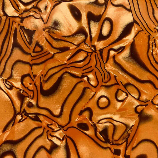 Acrylic (PMMA) Celluloid Fancy sheets, 3.0mm Thickness - Zebra Copper (CL2032)