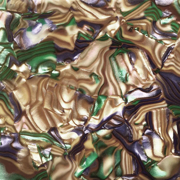 Acrylic (PMMA) Celluloid Fancy sheets, 3.0mm Thickness - Zebra Golden (CL2046)