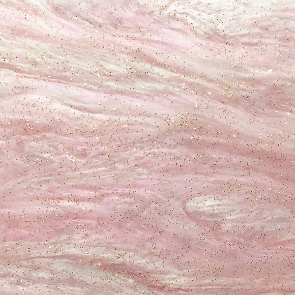 Acrylic (PMMA) Ripple Glittering sheets, 3.0mm Thickness - Baby Pink (RG03)