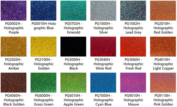 Acrylic (PMMA) Two-Sided Holographic Glittering Sheets, 3.0mm Thickness, 18 Colors/8 Sizes Available!