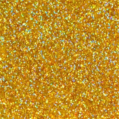 Acrylic (PMMA) One-Sided Glittering Sheets, 3.0mm Thickness - Holographic Golden (CA8732)