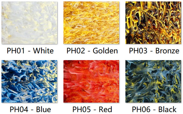 Acrylic (PMMA) Multi-Colors Phoenix Sheets, 3.0mm Thickness, 6 Colors/8 Sizes Available!