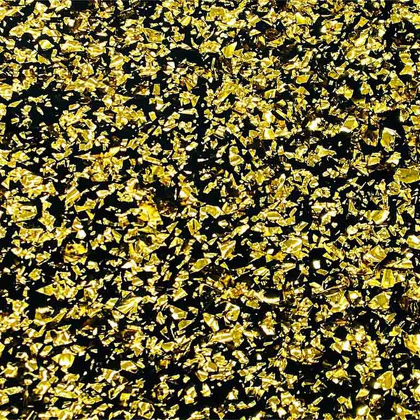 Acrylic (PMMA) One-Sided Chunky Glittering sheets, 3.0mm Thickness - Golden (CB0206)