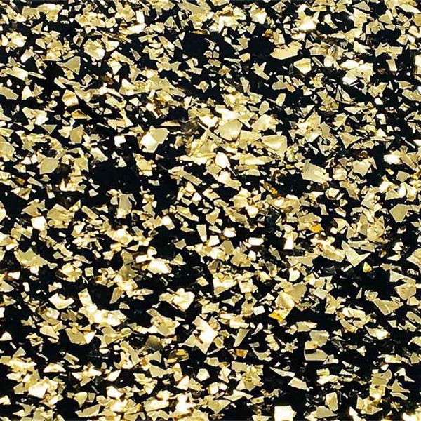 Acrylic (PMMA) One-Sided Chunky Glittering sheets, 3.0mm Thickness - Light Golden (CB0212)