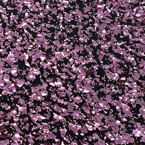 Acrylic (PMMA) One-Sided Chunky Glittering sheets, 3.0mm Thickness - Pink (CB0916)