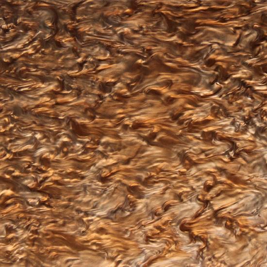 Acrylic (PMMA) Pearlescent Ripple/Stream Sheets, 3.0mm Thickness - Light Brown (SW09)