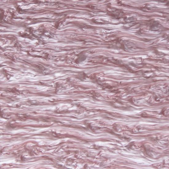 Acrylic (PMMA) Pearlescent Ripple/Stream Sheets, 3.0mm Thickness - Baby Pink (SW02)