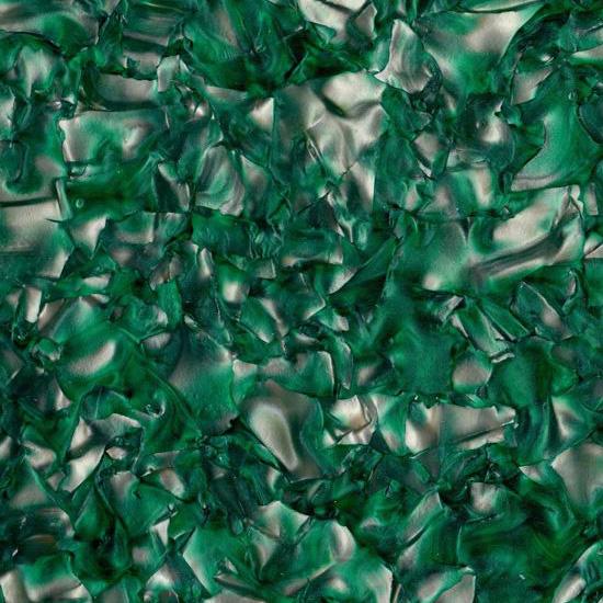 Acrylic (PMMA) Pearlescent Mineral Crystal sheets, 3.0mm Thickness - Emerald (DH12)