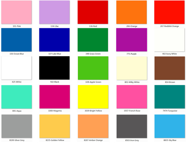 Acrylic (PMMA) Opaque Color Sheets, 3.0mm Thickness, 25 Colors/8 Sizes Available!