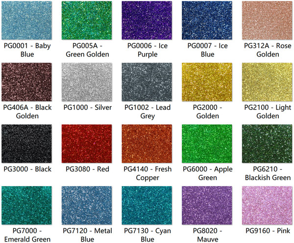 Acrylic (PMMA) Two-Sided Premium Glittering Sheets, 3.0mm Thickness, 20 Colors/8 Sizes Available!