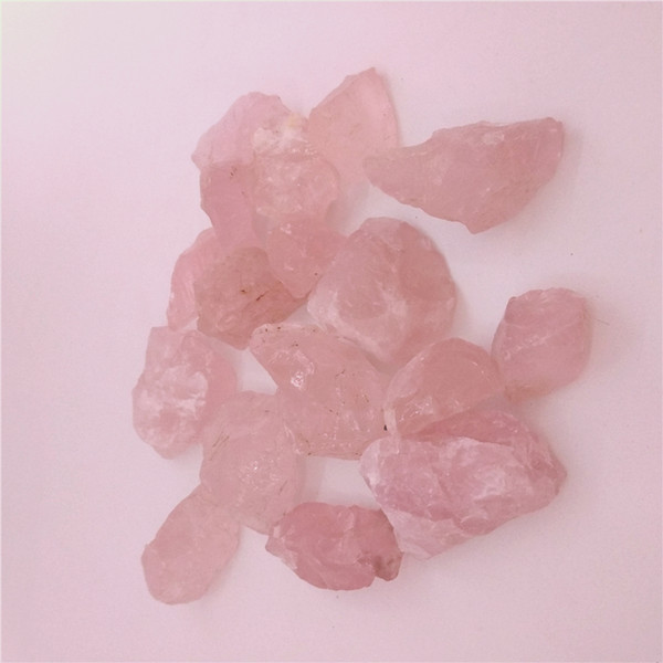 DHX SW natural pink quartz crystal raw rock mineral specimen point wand rose crystal stone reiki healing remove negative energy