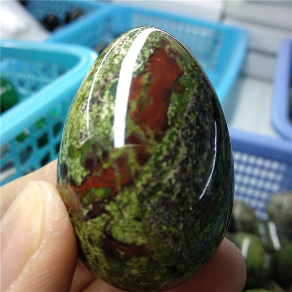 DHX SW top quality natural dragon blood stone egg meditation crystal stone yoni egg reiki healing remove negative energy