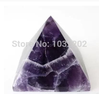 (50mm) 100% NATURAL amethysts QUARTZ CRYSTAL PYRAMID Healing