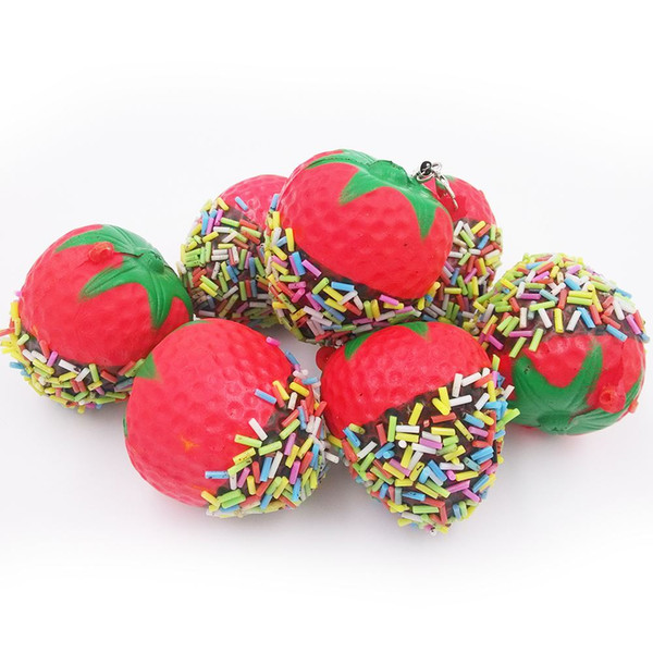 New kawaii cartoon Chocolates strawberry slow rising squishy charm / PU mobile phone strap / Wholesale 30pcs/lot