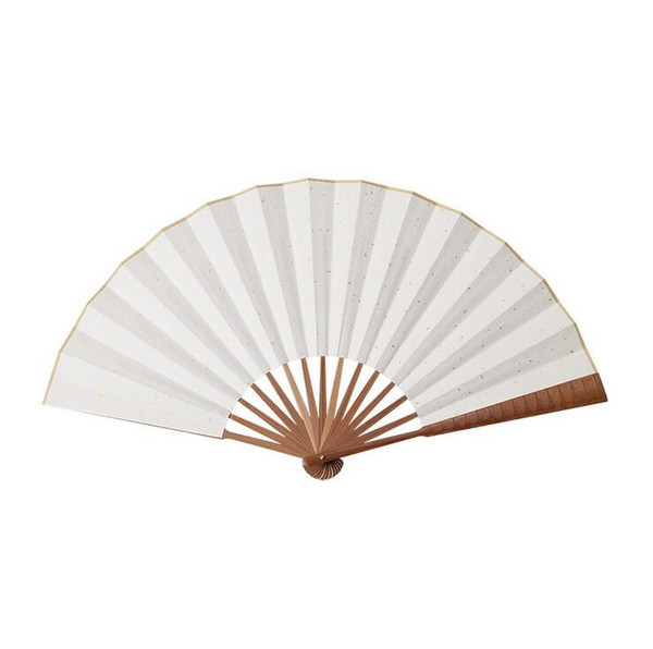 Paper Folding China Fan - Bamboo Ribs Plain Hand Fans with Traditional Chinese Arts DIY Craft Project Handheld Fans Wedding Party Favor