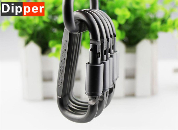 4pcs/lot High quality 8# D shape Travel Kit Camping Equipment Alloy Aluminum Camp Mountaineering Hook Carabiner