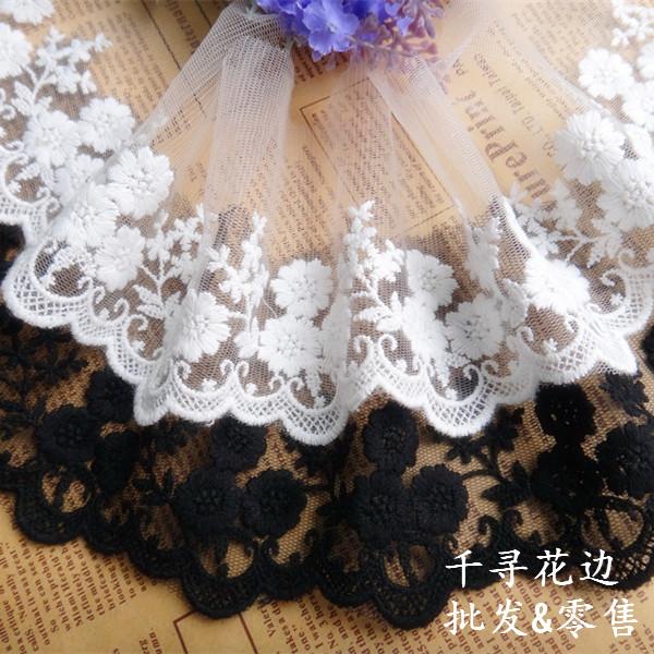 cotton lace trim 3 colors can choose 8.5cm wide, DIY handmade accessories lace fabric 5 yards /lot RS148