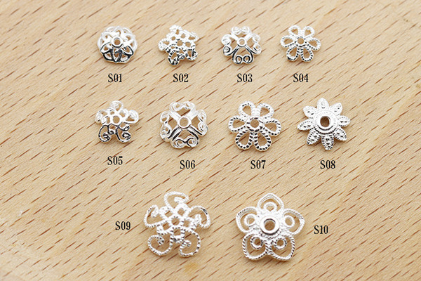 Free shipping 100 pcs/lot Receptacle,14 kind shape for optional bead Holder DIY Handmade Jewelry Accessories