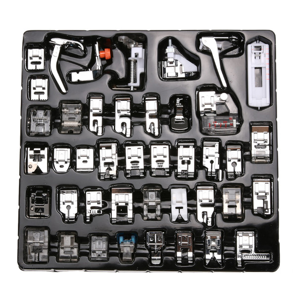 42 PCS/Set Sewing Machine Foot Domestic Sewing Machine Foot Feet Snap On Sewing Tools Accessory For Brother Singer Janom