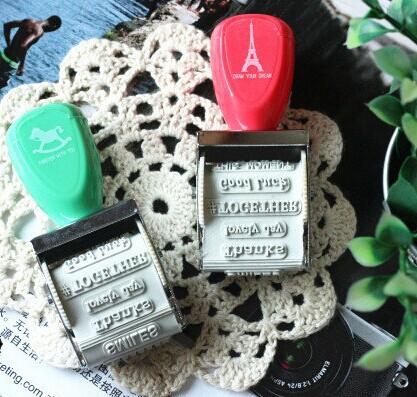 NEW! Blessing Words Roller Stamp, Thanks ,good luck..... ZAKKA Hand Rolling Stamp, 2 design series