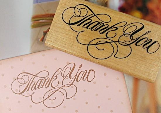 Wholesale 'Thank you' Wooden Stamp 8x4cm Retro Style Big size Thank you Gift Stamp 12pcs/lot Free shipping