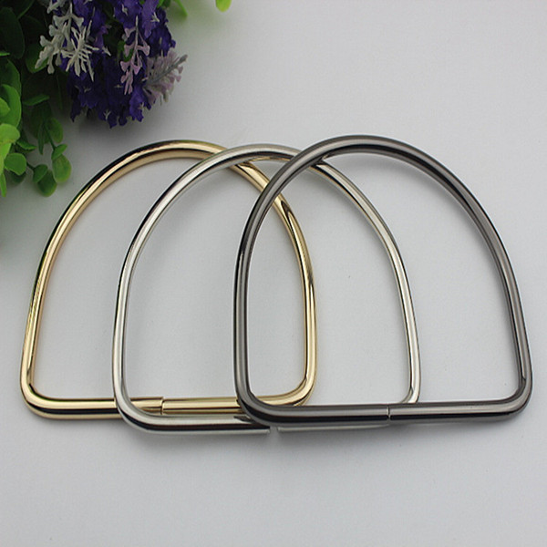 2PCS 12 cm diameter D shape handles bag metal luggage hardware accessories bag accessories