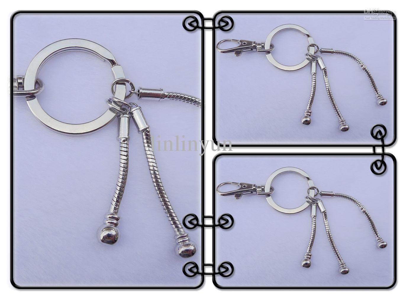 Free Shipping New Arrival Lobster Key Ring Keychain Chain fit Charms Keyfob, 10pcs/lot, Promotion