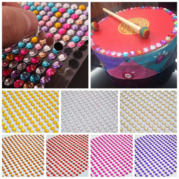 ift basket craft 900Pcs 4MM Flat Back Acrylic Rhinestones Apparel Sewing Fabric Nail Art DIY Phone Case Decor Arts Crafts Gifts Supplies ...