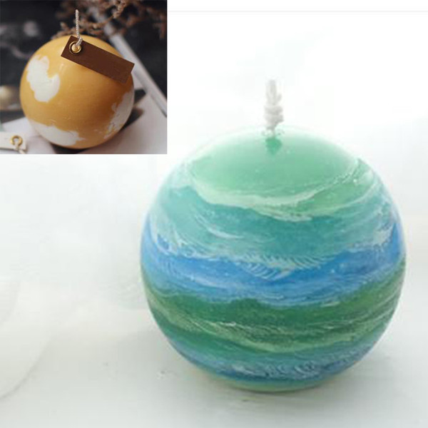 Hot Selling 30mm Clear Sphere Ball Candle Mould Soap Molds for Making Handmade Candle DIY Crafts Tool Birthday Gif