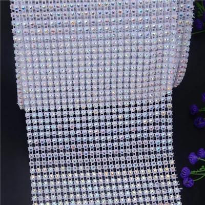 Crystal Rhinestone Trimming, 24row Bling Rhinestone Banding For Wedding Dress, AB crystal beadsTrim Sew On Garment Accessories