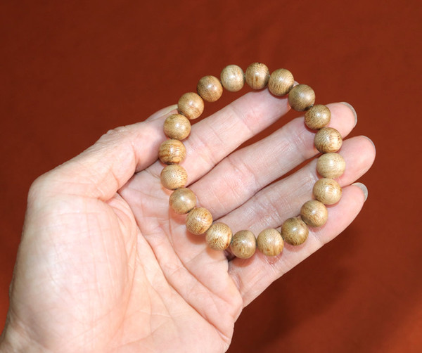 10mm prayer beads Genuine natural Chinese HaiNan Agarwood beads bracelet for women China oud aloeswood bangle Gaharu Rosary Bead