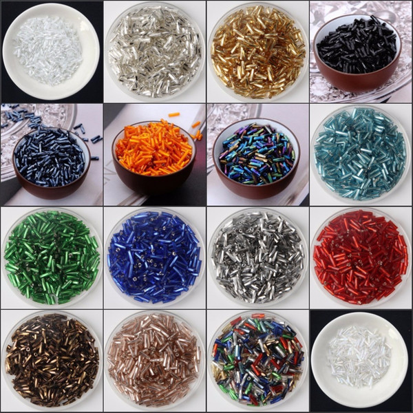 Twist Bugles Glass Loose Seed Spacer Tube Leptospira Beads For jewelry making DIY Garment sew Accessories 40g/960pcs Size 2x6mm