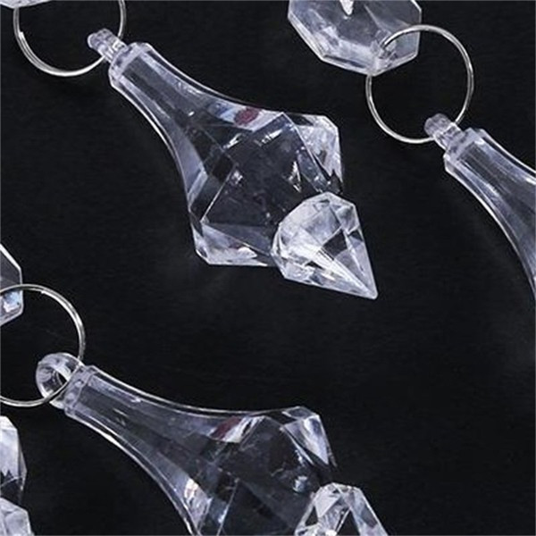 Crystal Acrylic Curtain Bead Transparent Garland Strand Drop Pendant Hanging 14 Mm Beads For Jewelry Making Small Light 0 89wn cc