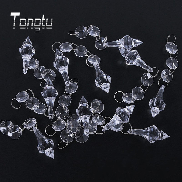 Clear Garland Strand Drop Pendant Exquisite Hanging 14 Mm Beads Crystal Acrylic Curtain Bead Factory Direct Sale 0 89wn BB