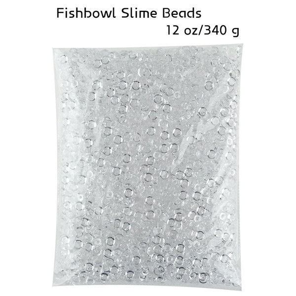 Fishbowl Beads for Crunchy Slime Clear 12 Ounces Plastic Vase Filler Beads Fish Bowl Beads for Homemade Slime, Kid's Arts DIY Crafts